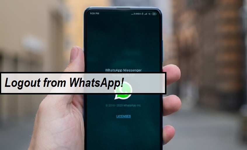 Logout from WhatsApp